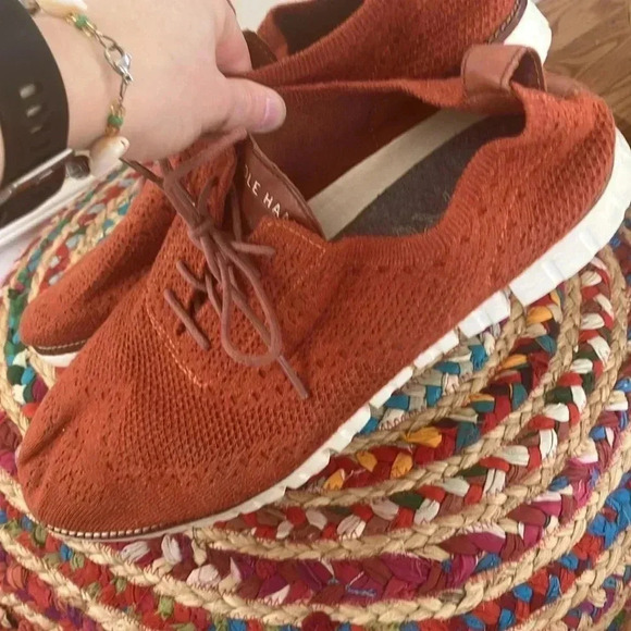 Cole Haan Grand Zero orange  rust shoes - Picture 5 of 7